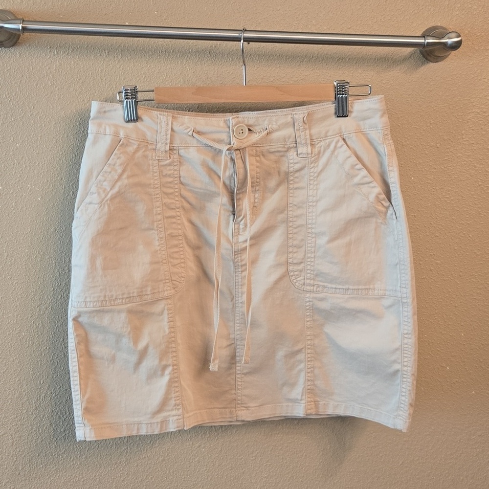 Grace and Lace Khaki Cargo Skirt